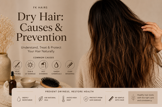Dry Hair Guide: How to Restore Moisture, Softness &amp; Shine Naturally — The FK Hairs Ritual