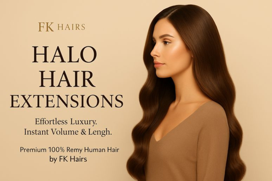 Elevate Your Look with Halo Hair Extensions by FK Hairs